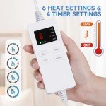 Portable Electric Heating Pad with 6 Settings