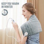 Large Electric Heating Pad for Back Pain Relief