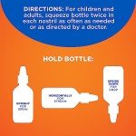 Amazon Basic Care Premium Saline Nasal Moisturizing Spray, Instantly Soothing Nasal Mist Nose Spray, Non-Medicated Relief, 3 fl oz (Pack of 2)