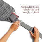 Sunbeam GoHeat Wireless Heating Pad, Slate Gray
