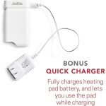 Sunbeam GoHeat Wireless Heating Pad, Slate Gray