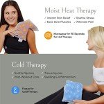 Sacksy Thyme Organic Flaxseed Heating Pad - Grey