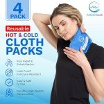Reusable Gel Ice Packs for Injuries - 4 Pack