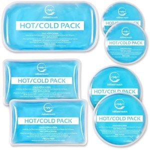 7 Pack Reusable Hot and Cold Gel Ice Packs
