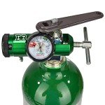Ever Ready First Aid Oxygen Regulator CGA-870 Gauge Flow Rate with Wrench Key - 0-15LPM