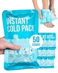 Instant Ice Packs - 50 Count Bulk Disposable Cold Compresses