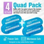 4-Pack Adjustable Hot & Cold Gel Ice Pack