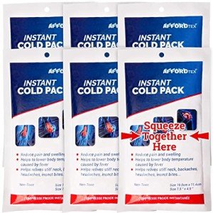 Instant Cold Packs - 6 Disposable Ice Packs