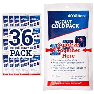 Instant Cold Packs - Travel Size, Latex-Free (36 units)