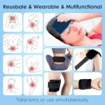 Vecozey Reusable Gel Ice Packs with Adjustable Wrap