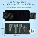 Vecozey Reusable Gel Ice Packs with Adjustable Wrap