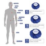 Pledulab Reusable Ice Pack with Support Wrap 4-Pack