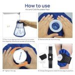 Pledulab Reusable Ice Pack with Support Wrap 4-Pack