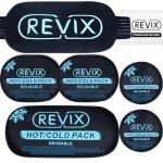 REVIX 5-Pack Reusable Ice Packs for Pain Relief