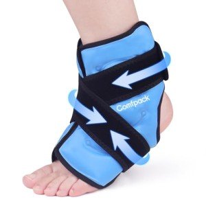 Comfpack Reusable Ankle Ice Pack Wrap