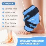 Comfpack Reusable Ankle Ice Pack Wrap