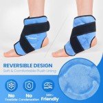 Comfpack Reusable Ankle Ice Pack Wrap