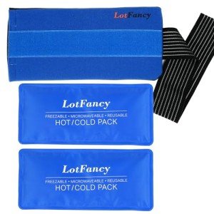 LotFancy Reusable Gel Ice Pack Wrap for Pain Relief