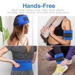LotFancy Reusable Gel Ice Pack Wrap for Pain Relief