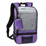 BAGSFY Portable Oxygen Concentrators Backpack Compatible with Inogen One G3 & Inogen One G5, Inogen Rove 6, Lightweight Oxygen Machine Carrying Bag (Purple)