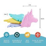 Unicorn Slim Ice Packs for Kids' Lunch Boxes