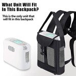 Yxmeiguo Lightweight Portable Oxygen Concentrator Backpack for G3 Unit, Breathable POC Carrying Bag with Mesh Panels, Comfortable & Water Resistant Oxygen Backpack, Black