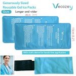 Reusable Gel Ice Packs with Adjustable Wrap - 2 Pack