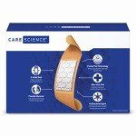 Care Science Fabric Adhesive Bandages, 200 ct Bulk Assorted Sizes | Flexible + Breathable Protection Helps Prevent Infection for First Aid and Wound Care