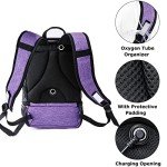 BAGSFY Portable Oxygen Concentrators Backpack Compatible with Inogen One G3 & Inogen One G5, Inogen Rove 6, Lightweight Oxygen Machine Carrying Bag (Purple)