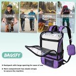 BAGSFY Portable Oxygen Concentrators Backpack Compatible with Inogen One G3 & Inogen One G5, Inogen Rove 6, Lightweight Oxygen Machine Carrying Bag (Purple)
