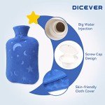 DICEVER 2L Hot Water Bottle with Soft Cover