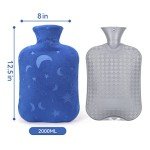 DICEVER 2L Hot Water Bottle with Soft Cover