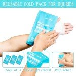 Reusable Hot & Cold Gel Packs - 3 Pack