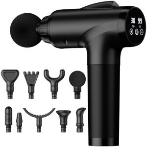Deep Tissue Massage Gun with 30 Speeds & 9 Attachments