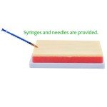 IV Training Kit, Phlebotomy Practice Kit 𝒘𝒊𝒕𝒉 𝑵𝒆𝒆𝒅𝒍𝒆𝒔, Venipuncture IV Injection Training Pad Starter Kit Blood Draw Practice kit for Nursing Student Medical Education