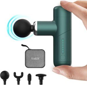 YAEIY Portable Mini Massage Gun with 4 Attachments