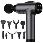 Handheld Deep Tissue Massage Gun with 10 Attachments