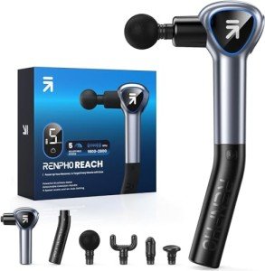 RENPHO Reach Massage Gun with Extension Handle
