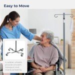 Drive Medical Economy Removable Top I. V. Pole, Silver Vein