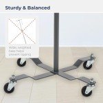 Drive Medical Economy Removable Top I. V. Pole, Silver Vein