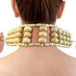 Deston Wooden Back Massager Roller Strap for Pain Relief