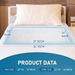 Disposable Underpads with Adhesive Strips Adults Bed Pads, Super Absorbency Pee Pads, Extra Large Under Pads for Adults 30"X 36" (20 Count)