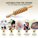 Deston Handheld Wooden Trigger Point Massage Roller