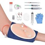 MedEduQuest IV Insertion Practice Kit for Nursing Students, IV Start Kit for Nurses, Venipuncture Kit for Injection Training