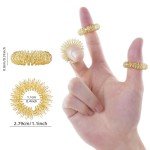 Finger & Hand Massager with Acupressure Rings
