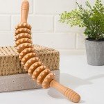Curved Wooden Massage Roller for Body Sculpting