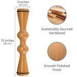 15 Inch Wooden Back Roller for Pain Relief