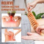 KintKita Wooden Massage Roller for Lymphatic Drainage