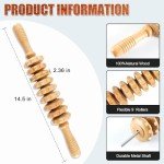 KintKita Wooden Massage Roller for Lymphatic Drainage