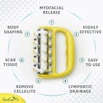 EcoEarth Lymphatic Drainage Massage Roller - Yellow